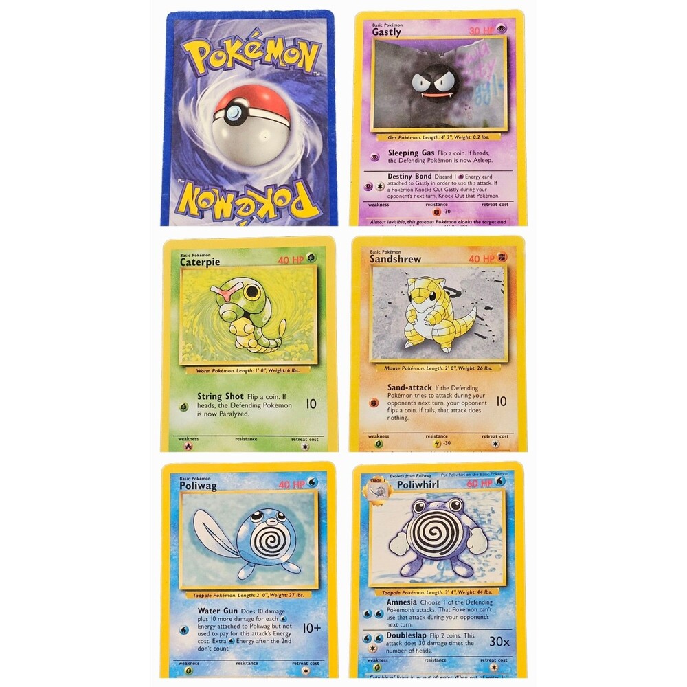 Pokémon Cards Lot of 5 /102 Base Set 1999 Wizards
